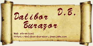 Dalibor Burazor vizit kartica